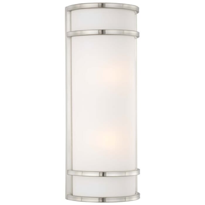 The Great Outdoors Bay View 2-Light 20" Outdoor Wall Light in Brushed Stainless Steel The Great Outdoors Bay View 2-Light 20" Outdoor Wall Light in Brushed Stainless Steel