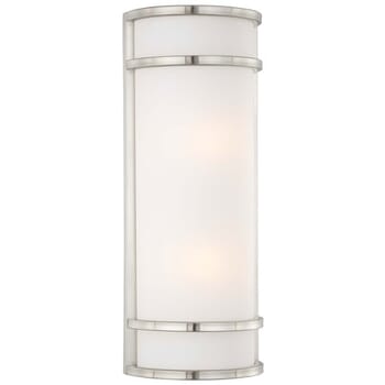 The Great Outdoors Bay View 2-Light 20" Outdoor Wall Light in Brushed Stainless Steel