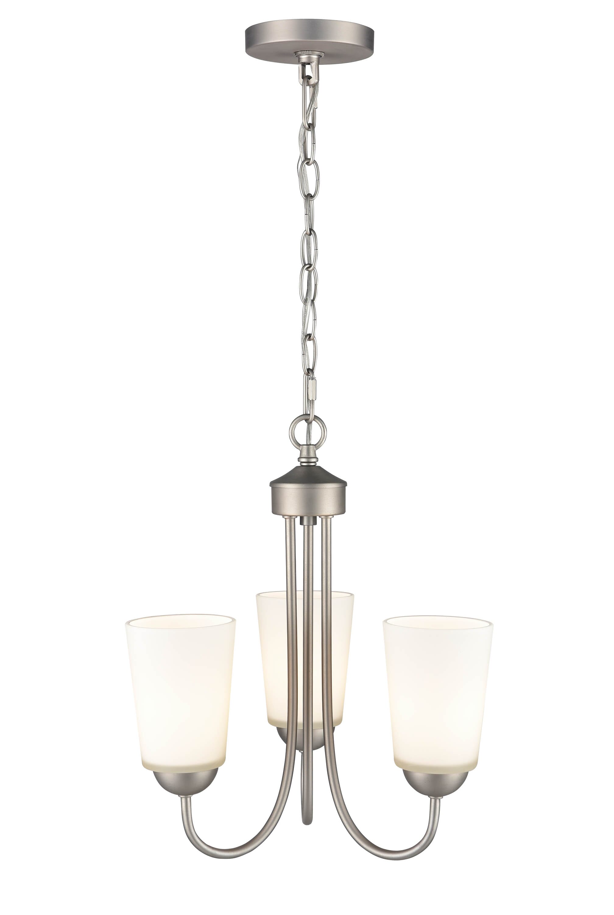 Millennium 3-Light Chandelier in Satin Nickel