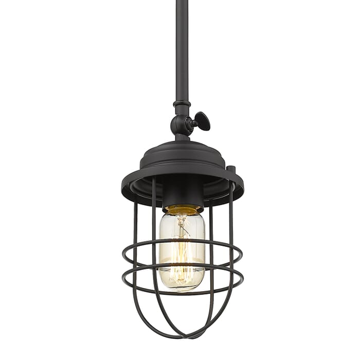 Golden Seaport 9" Mini Pendant in Black Golden Seaport 9" Mini Pendant in Black
