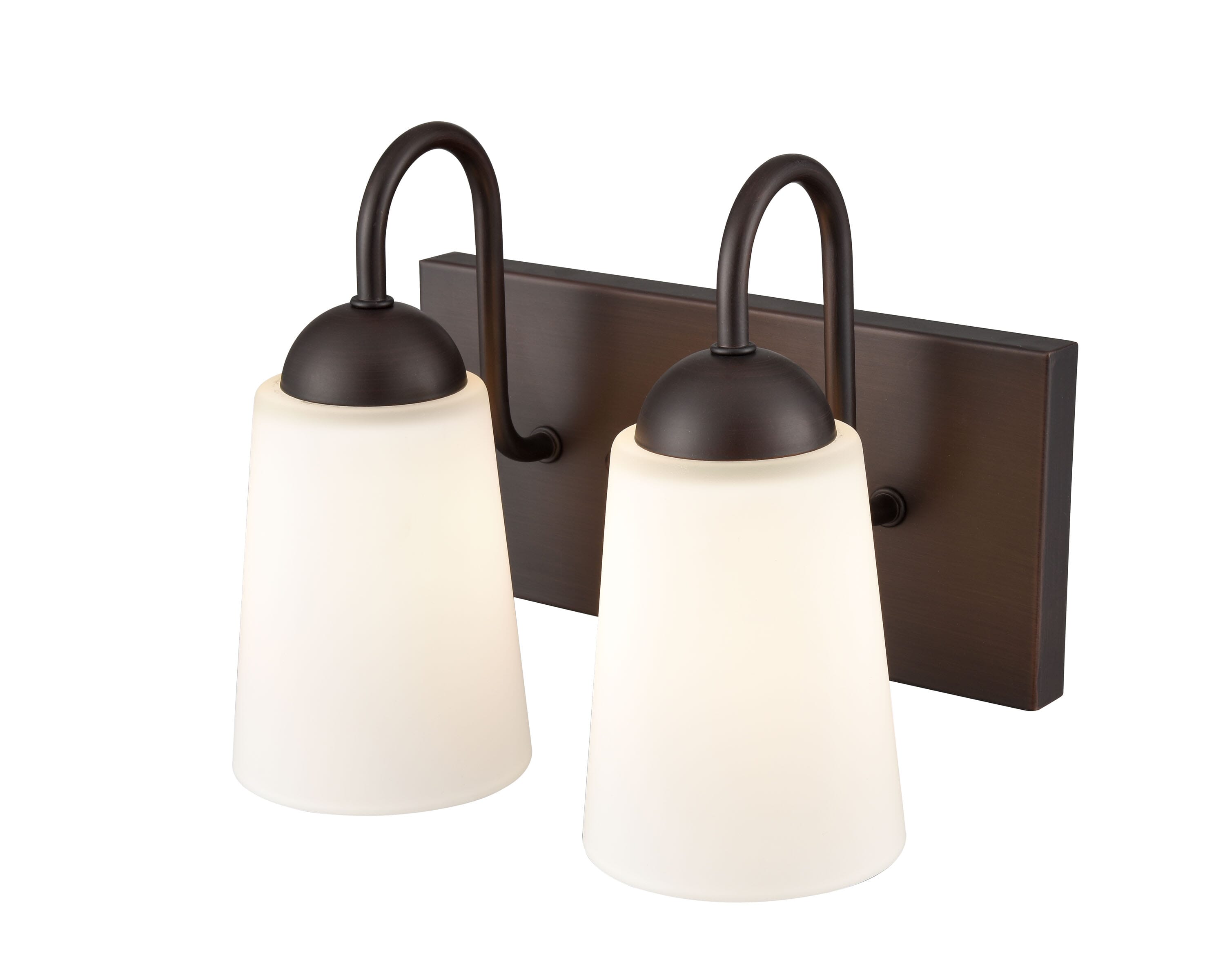 Millennium Lighting Ivey Lake 2-Light Bathroom Vanity Light In Rubbed Bronze