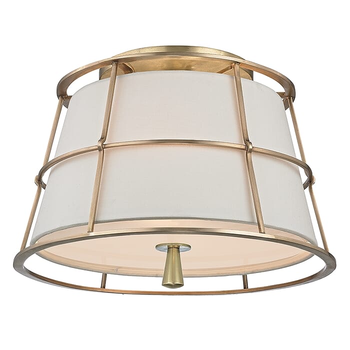 Hudson Valley Savona 2-Light Ceiling Light in Aged Brass Hudson Valley Savona 2-Light Ceiling Light in Aged Brass