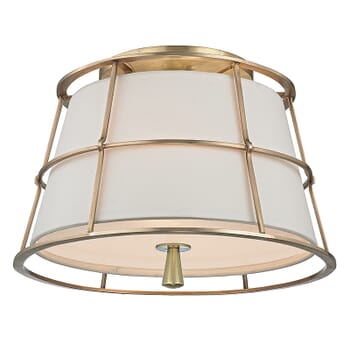 Hudson Valley Savona 2-Light Ceiling Light in Aged Brass