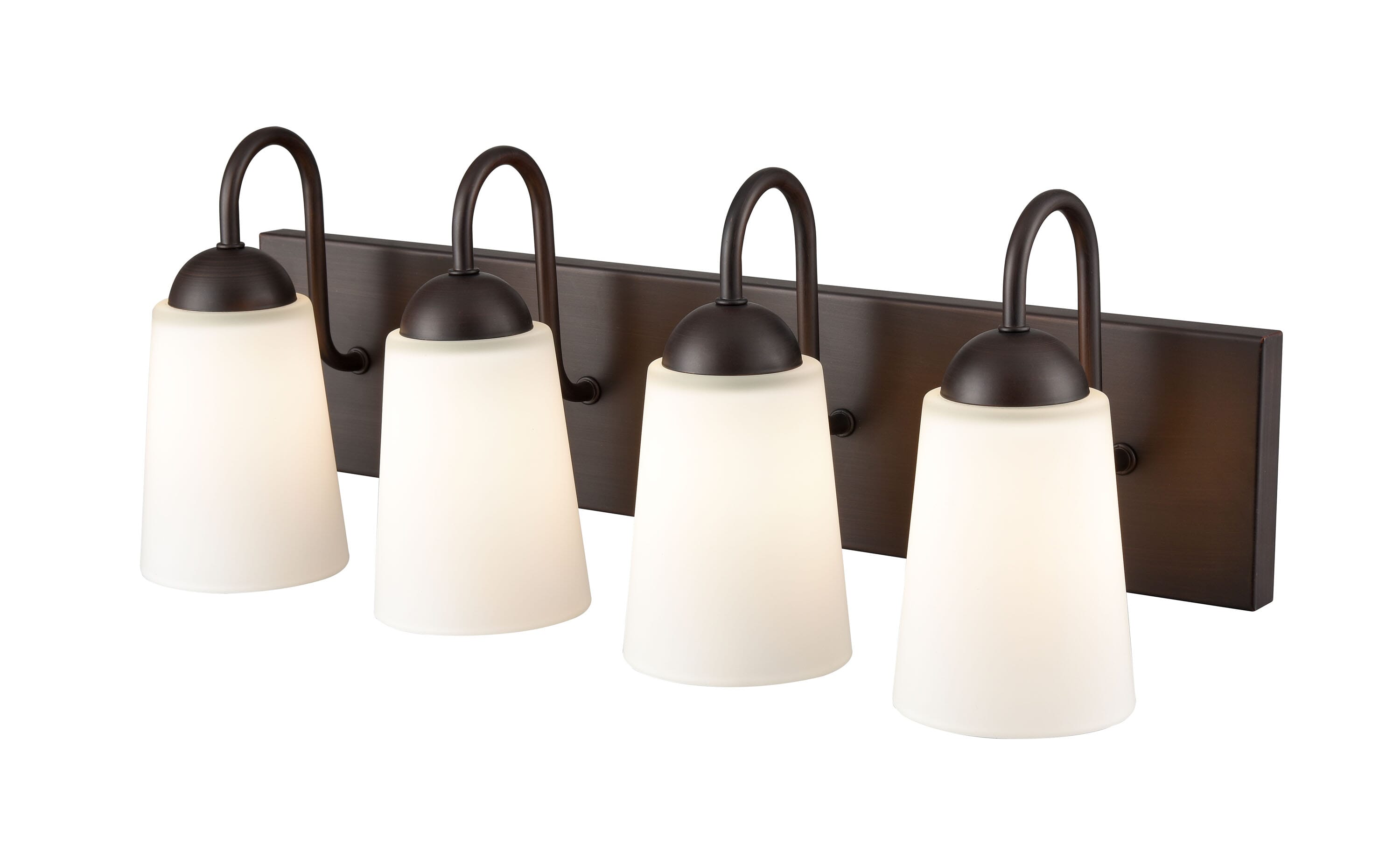Millennium Lighting Ivey Lake 4-Light Bathroom Vanity Light In Rubbed Bronze