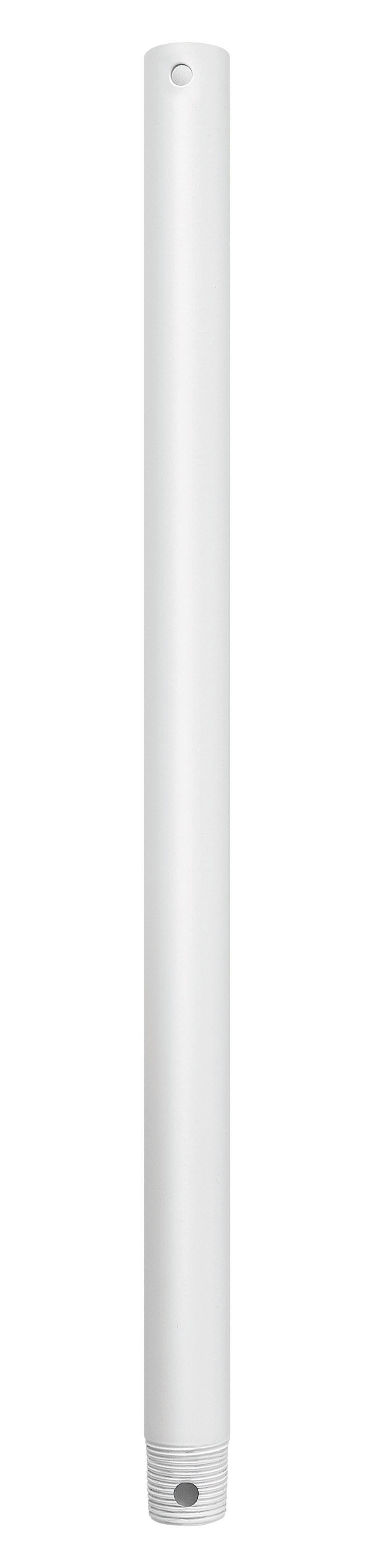 18" Downrod in Chalk White