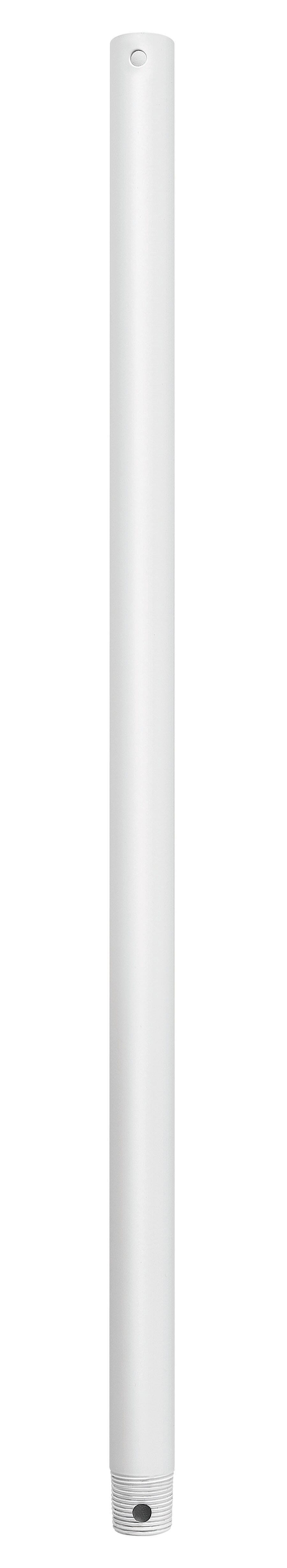 24" Downrod in Chalk White