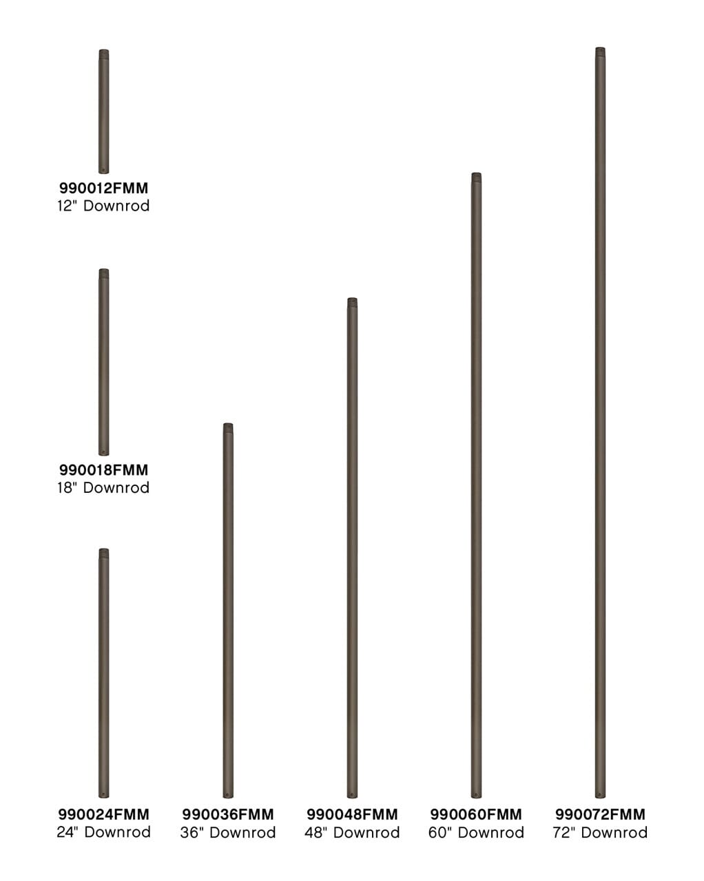 60" Downrod In Meta… - image