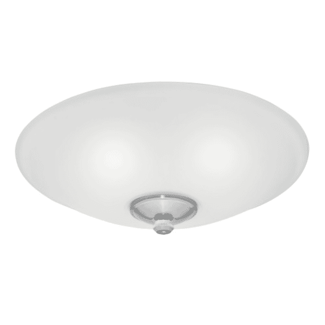 Ceiling Fan Light Kit In White Glass