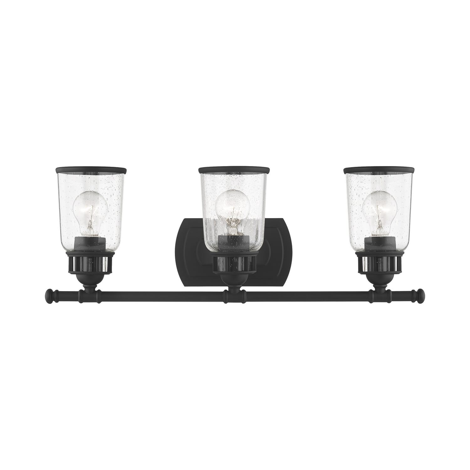 Lawrenceville 3-Light Bathroom Vanity Light in Black