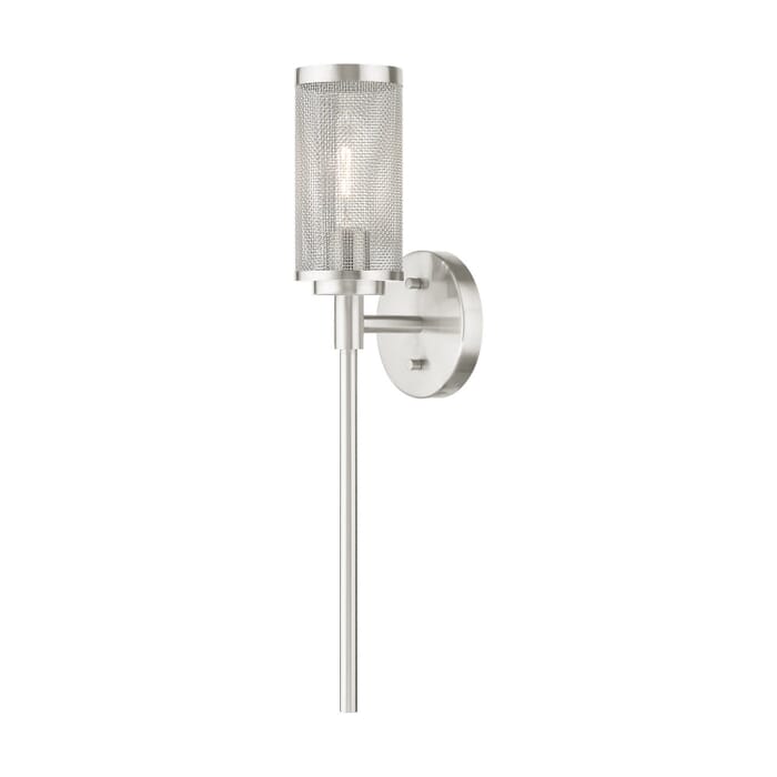 Industro 1-Light Wall Sconce in Brushed Nickel Industro 1-Light Wall Sconce in Brushed Nickel