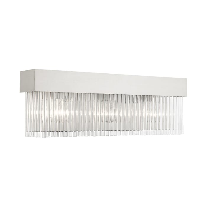 Norwich 3-Light Wall Sconce in Brushed Nickel Norwich 3-Light Wall Sconce in Brushed Nickel