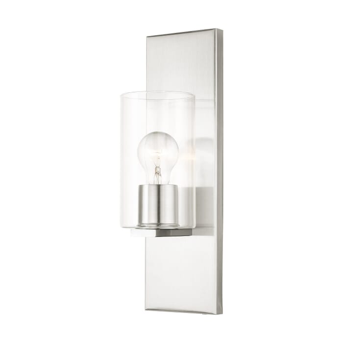 Zurich 1-Light Wall Sconce in Brushed Nickel Zurich 1-Light Wall Sconce in Brushed Nickel