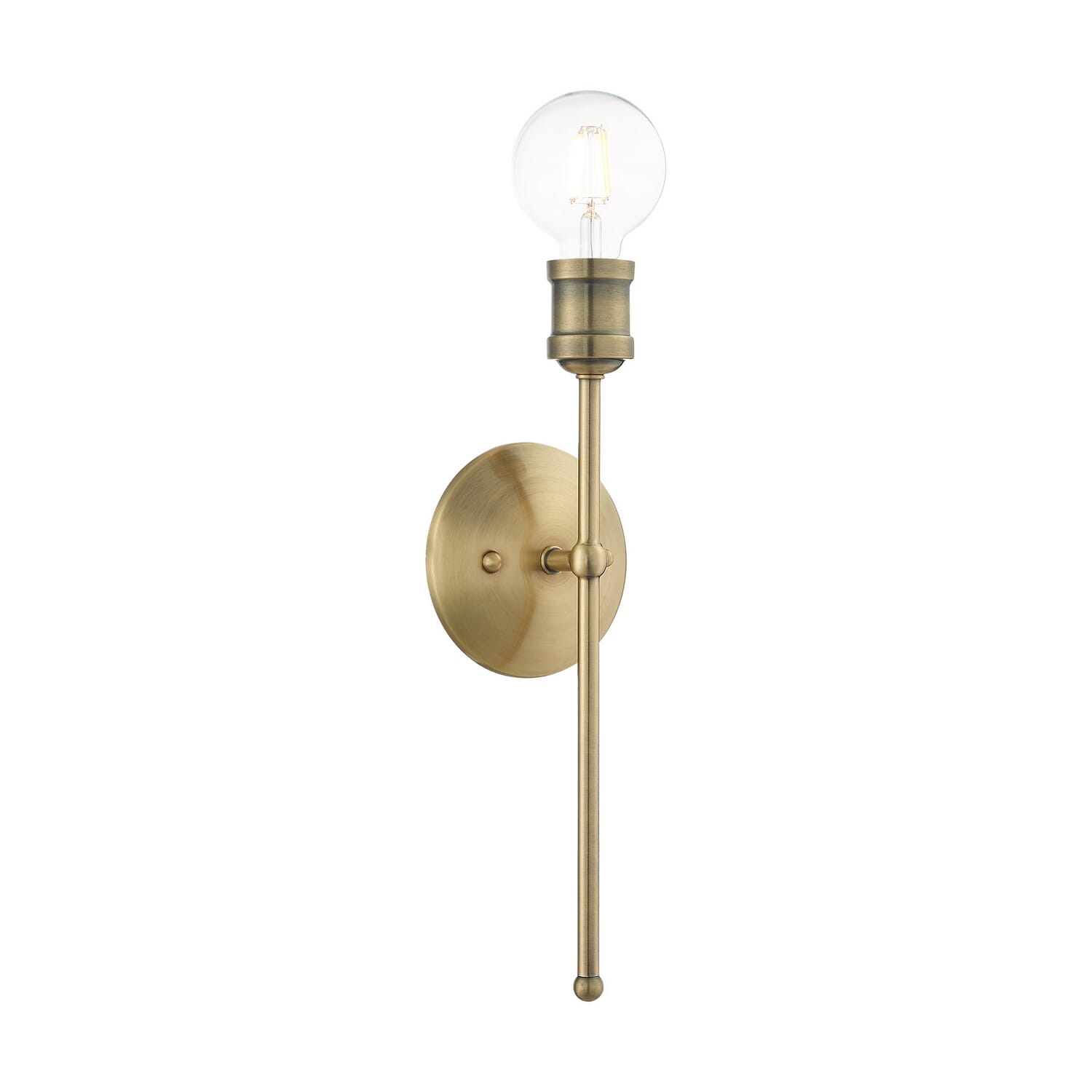 Lansdale 1-Light Wall Sconce in Antique Brass