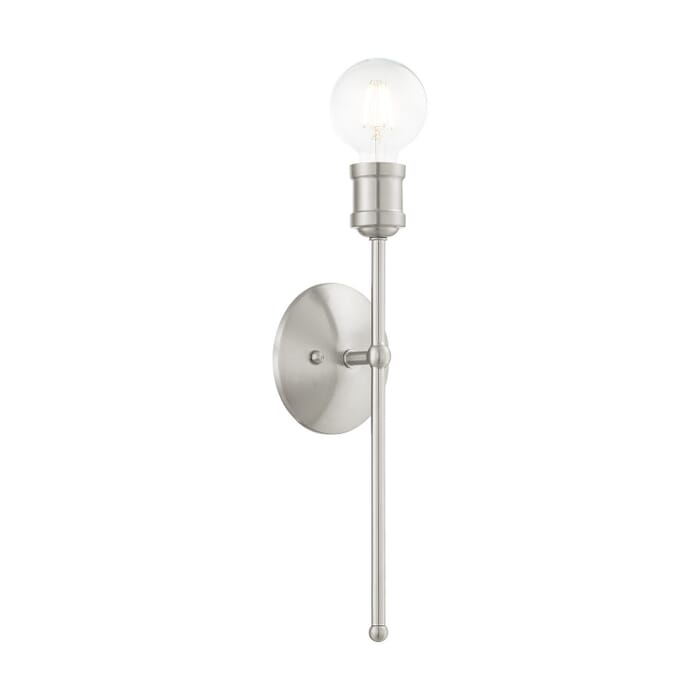 Lansdale 1-Light Wall Sconce in Brushed Nickel Lansdale 1-Light Wall Sconce in Brushed Nickel