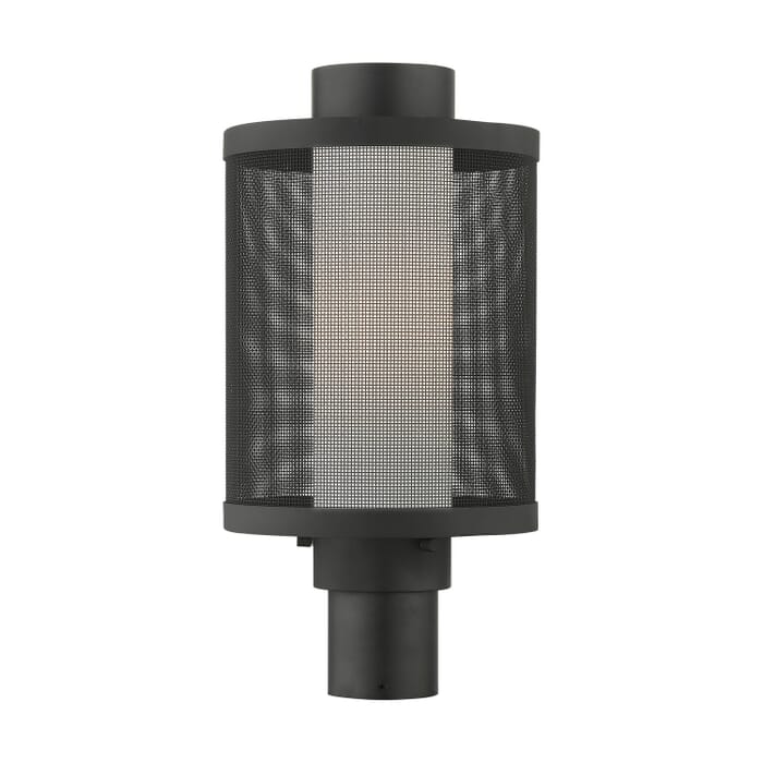 Nottingham 1-Light Outdoor Post Top Lantern in Textured Black Nottingham 1-Light Outdoor Post Top Lantern in Textured Black