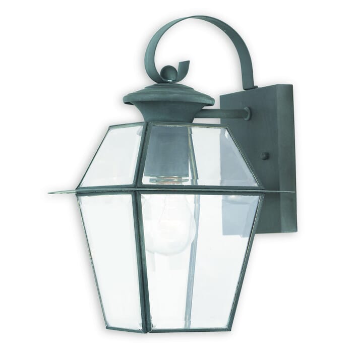 Westover 1-Light Outdoor Wall Lantern in Charcoal Westover 1-Light Outdoor Wall Lantern in Charcoal