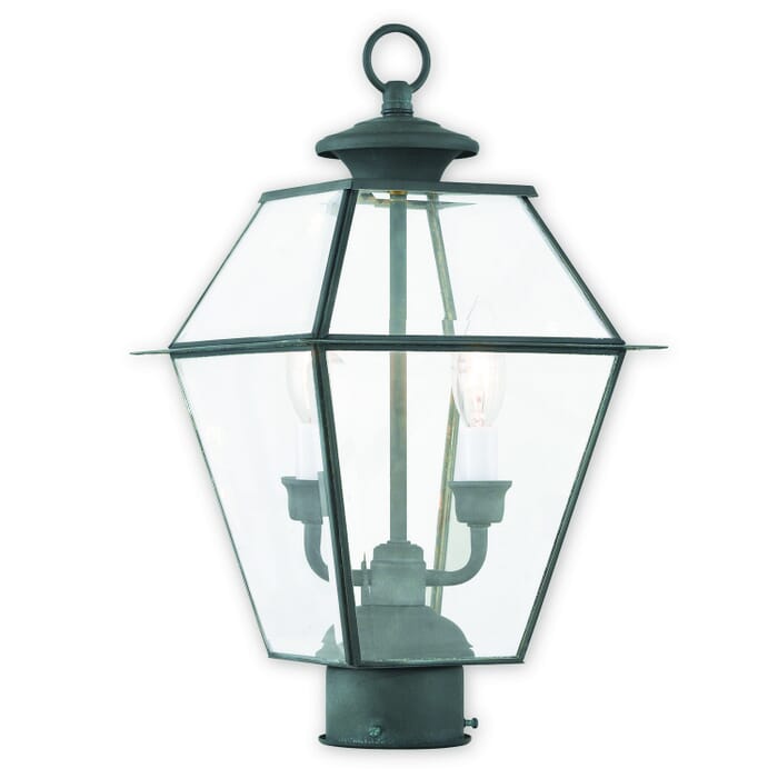 Westover 2-Light Outdoor Post Lantern in Charcoal Westover 2-Light Outdoor Post Lantern in Charcoal