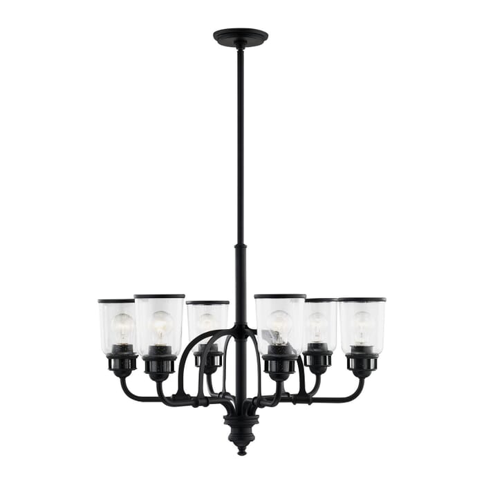 Lawrenceville 6-Light Chandelier in Black Lawrenceville 6-Light Chandelier in Black