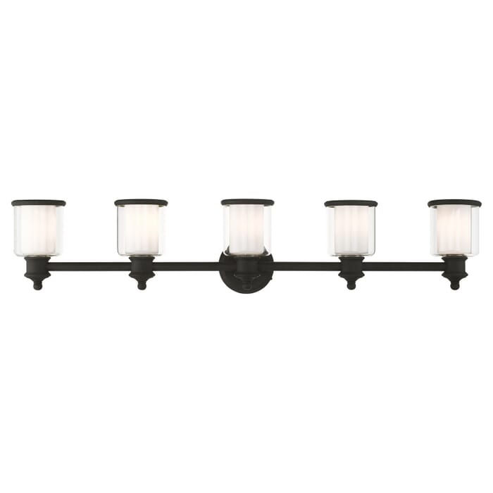 Middlebush 5-Light Bathroom Vanity Light in Black Middlebush 5-Light Bathroom Vanity Light in Black