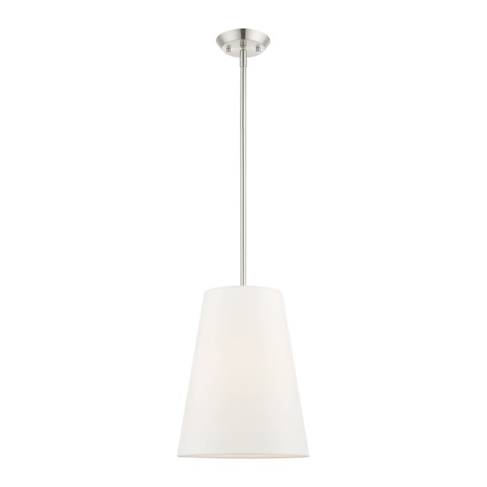 Prato 1-Light Pendant in Brushed Nickel Prato 1-Light Pendant in Brushed Nickel