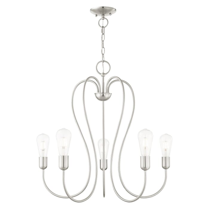 Lucerne 5-Light Chandelier in Brushed Nickel Lucerne 5-Light Chandelier in Brushed Nickel