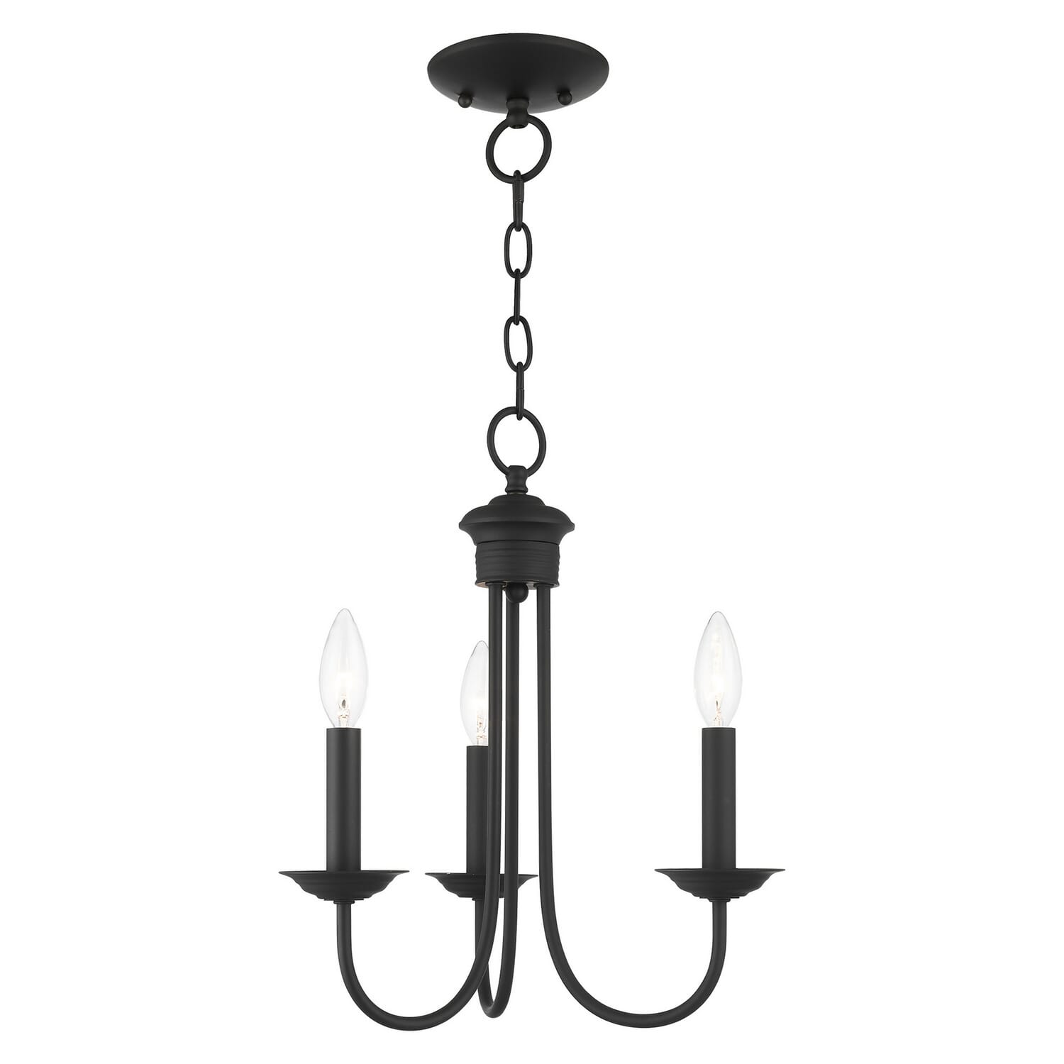 Estate 3-Light Chandelier in Black