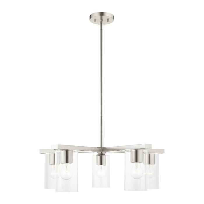 Zurich 5-Light Chandelier in Brushed Nickel Zurich 5-Light Chandelier in Brushed Nickel