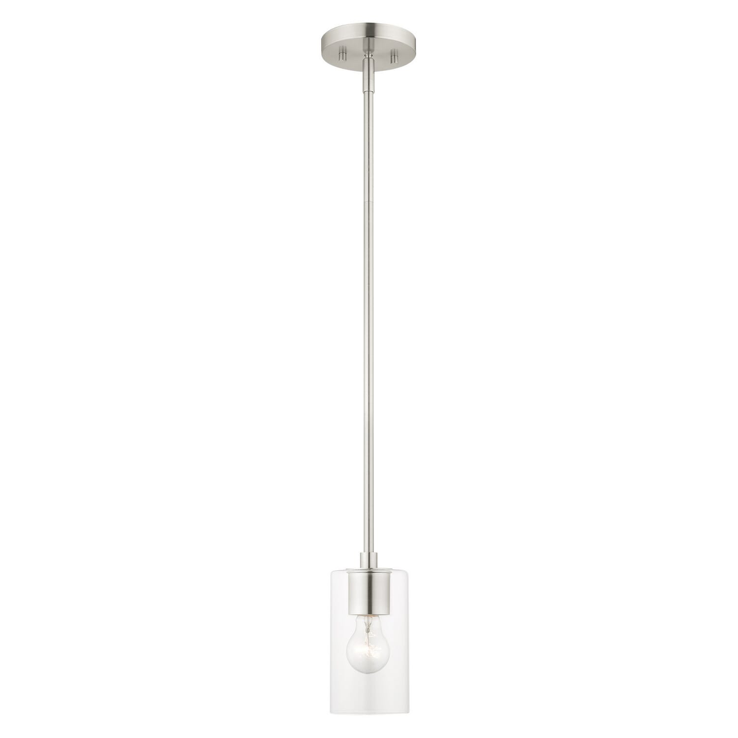Zurich 1-Light Pendant in Brushed Nickel