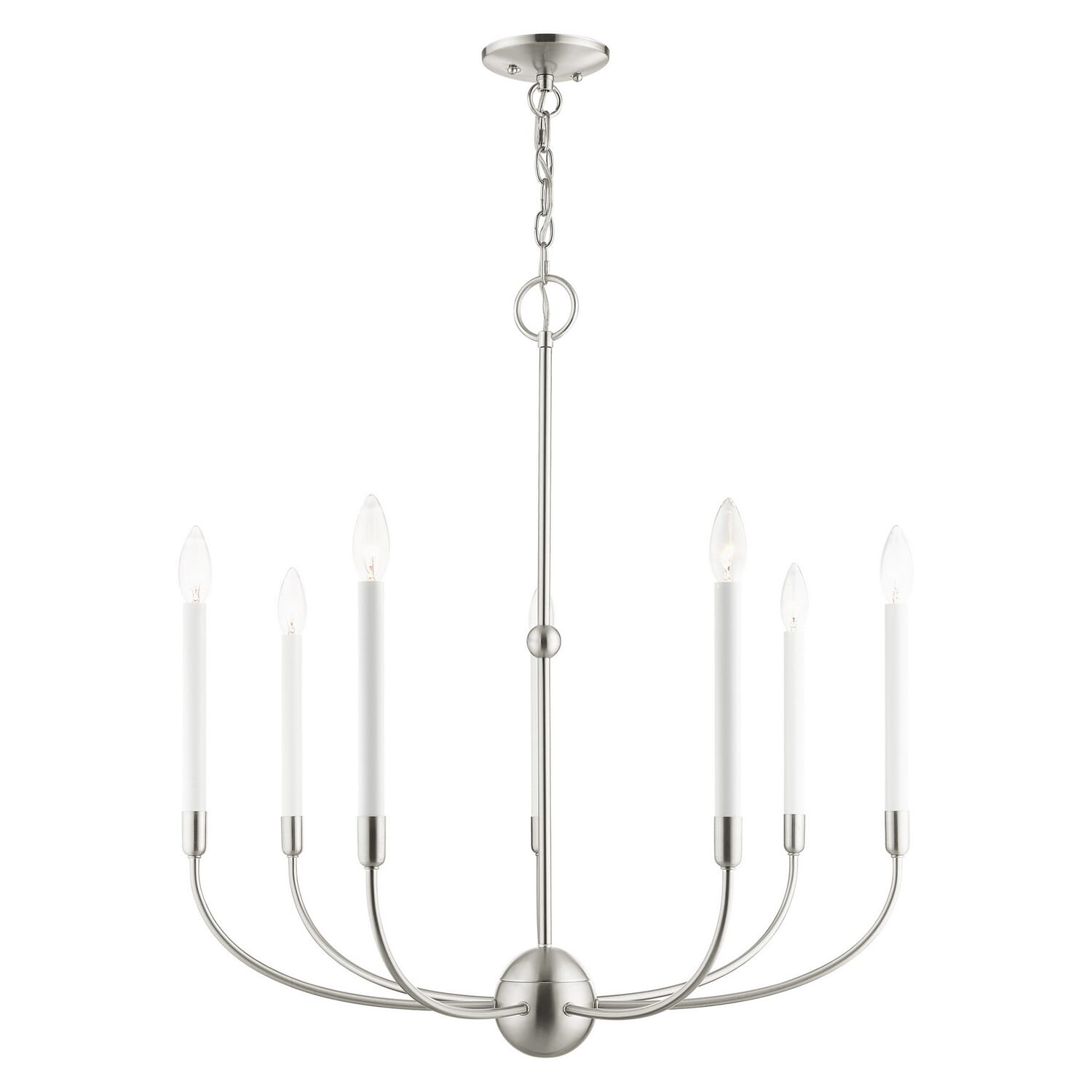 Clairmont 7-Light Chandelier in Brushed Nickel