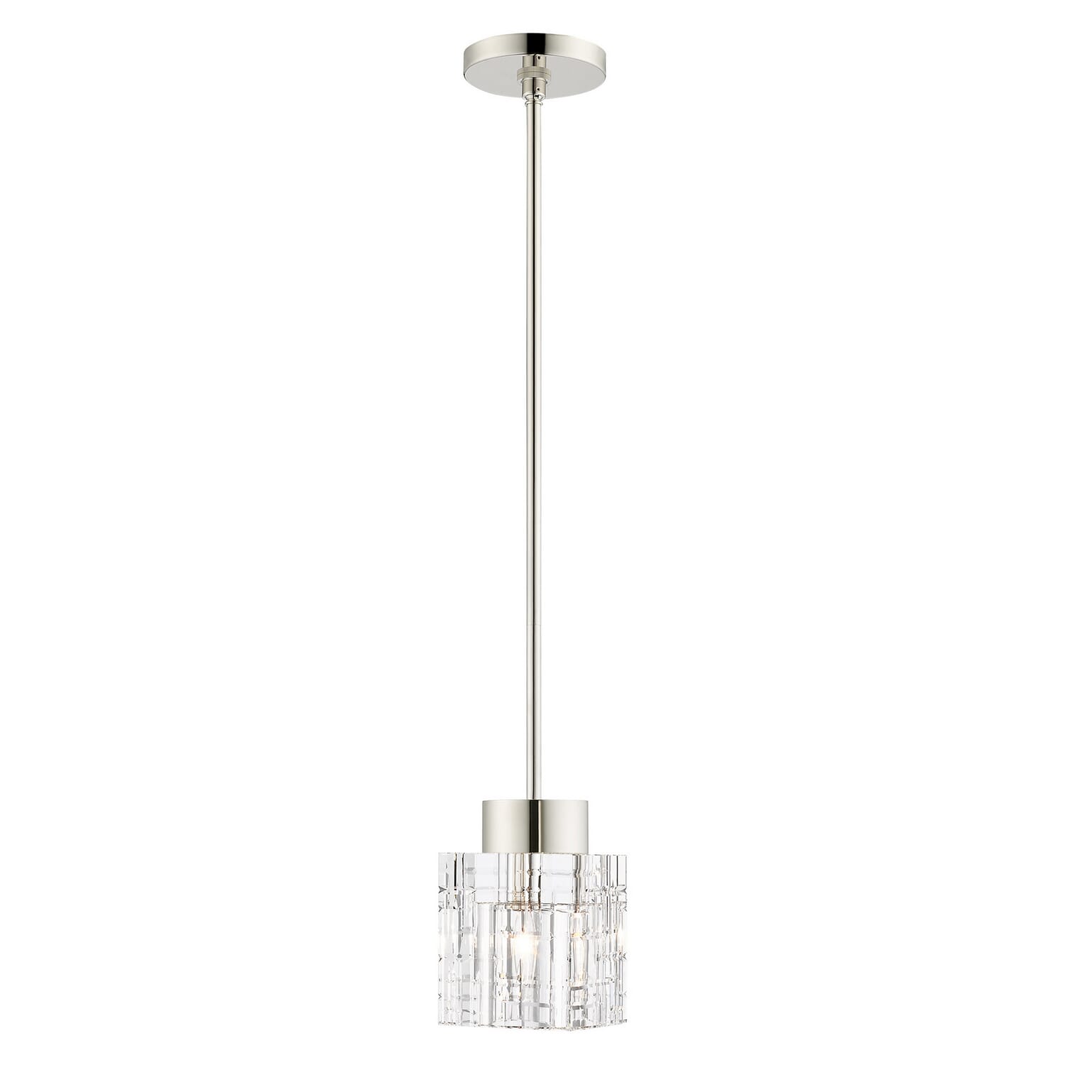 Rotterdam 1-Light Pendant in Polished Nickel