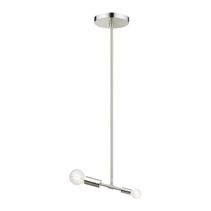 Blairwood 1-Light Pendant in Brushed Nickel w with Polished Nickels Blairwood 1-Light Pendant in Brushed Nickel w with Polished Nickels