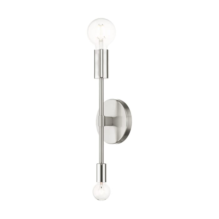 Blairwood 2-Light Wall Sconce in Brushed Nickel w with Polished Nickels Blairwood 2-Light Wall Sconce in Brushed Nickel w with Polished Nickels
