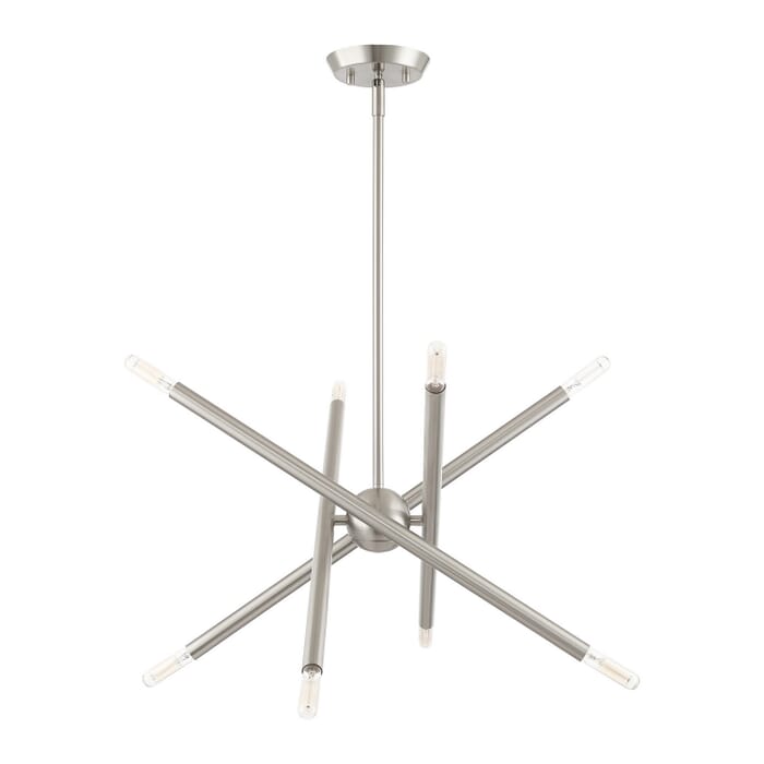 Soho 8-Light Chandelier in Brushed Nickel Soho 8-Light Chandelier in Brushed Nickel