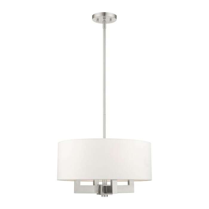 Cresthaven 4-Light Chandelier in Brushed Nickel Cresthaven 4-Light Chandelier in Brushed Nickel