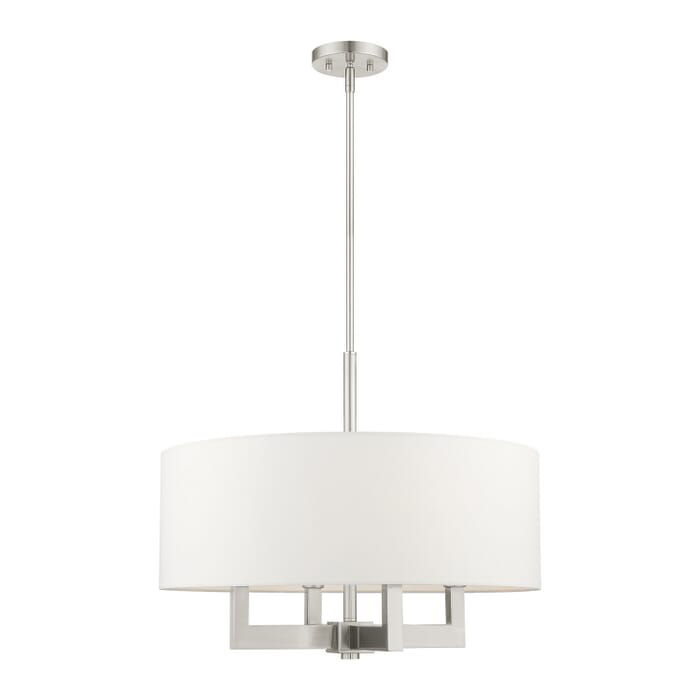 Cresthaven 4-Light Chandelier in Brushed Nickel Cresthaven 4-Light Chandelier in Brushed Nickel