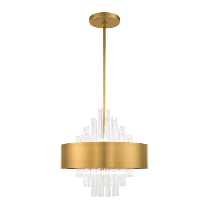 Orenburg 8-Light Chandelier in Natural Brass Orenburg 8-Light Chandelier in Natural Brass