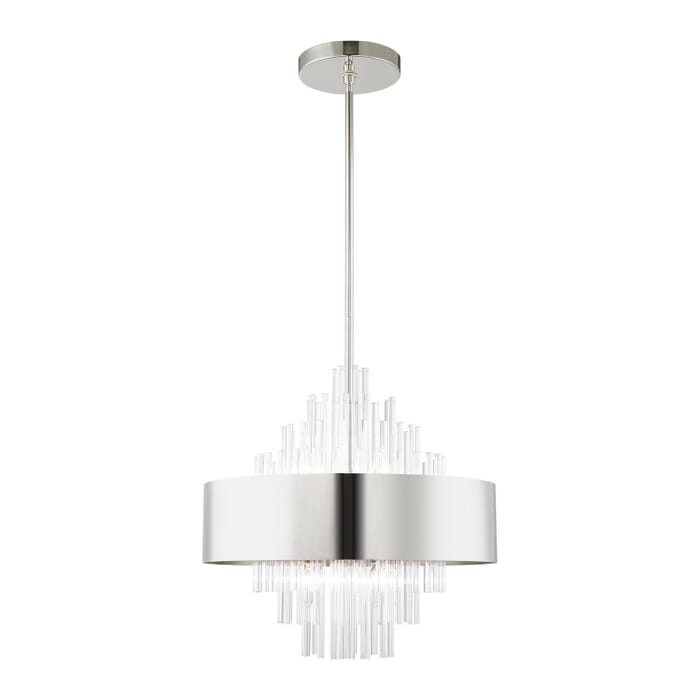 Orenburg 8-Light Chandelier in Polished Nickel Orenburg 8-Light Chandelier in Polished Nickel