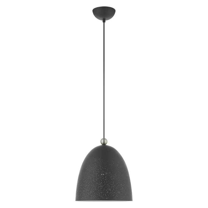 Arlington 1-Light Pendant in Scandinavian Gray w with Brushed Nickels Arlington 1-Light Pendant in Scandinavian Gray w with Brushed Nickels
