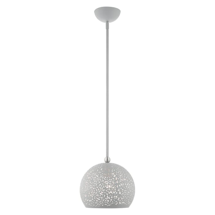 Charlton 1-Light Pendant in Nordic Gray w with Brushed Nickels Charlton 1-Light Pendant in Nordic Gray w with Brushed Nickels