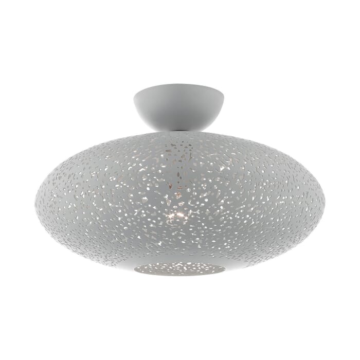 Charlton 1-Light Semi-Flush Mount in Nordic Gray w with Brushed Nickels Charlton 1-Light Semi-Flush Mount in Nordic Gray w with Brushed Nickels