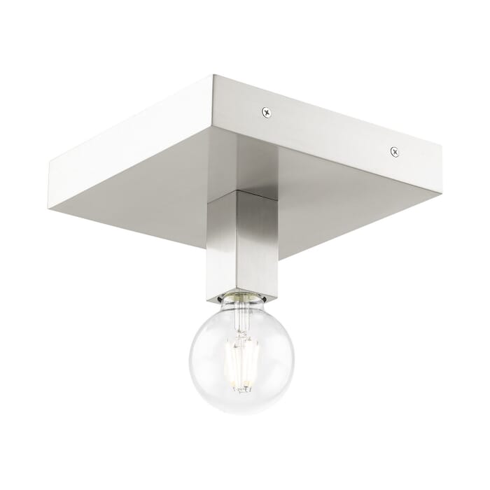 Solna 1-Light Flush Mount in Brushed Nickel Solna 1-Light Flush Mount in Brushed Nickel