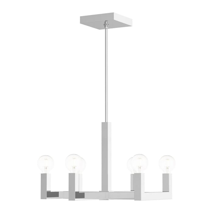 Solna 6-Light Chandelier in Polished Chrome Solna 6-Light Chandelier in Polished Chrome