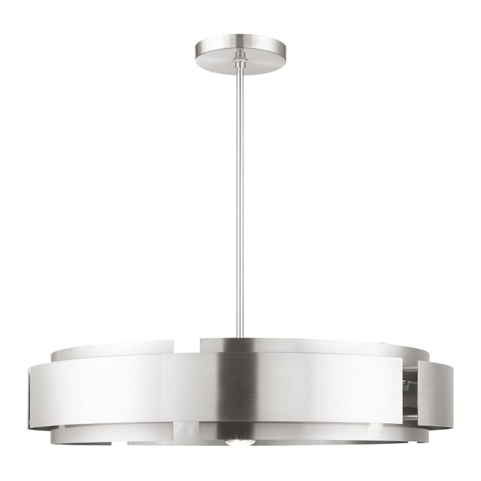 Varick 7-Light Pendant in Brushed Nickel Varick 7-Light Pendant in Brushed Nickel
