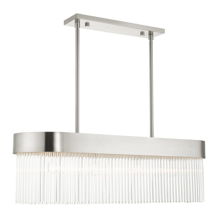 Norwich 4-Light Chandelier in Brushed Nickel Norwich 4-Light Chandelier in Brushed Nickel