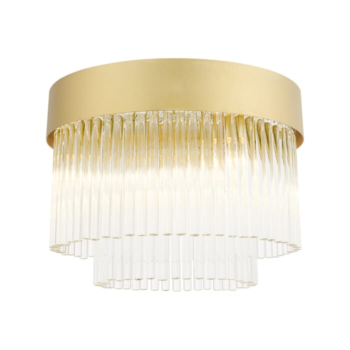 Norwich 4-Light Flush Mount in Soft Gold Norwich 4-Light Flush Mount in Soft Gold