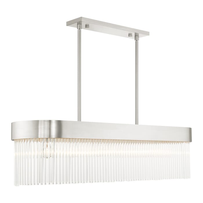 Norwich 6-Light Chandelier in Brushed Nickel Norwich 6-Light Chandelier in Brushed Nickel