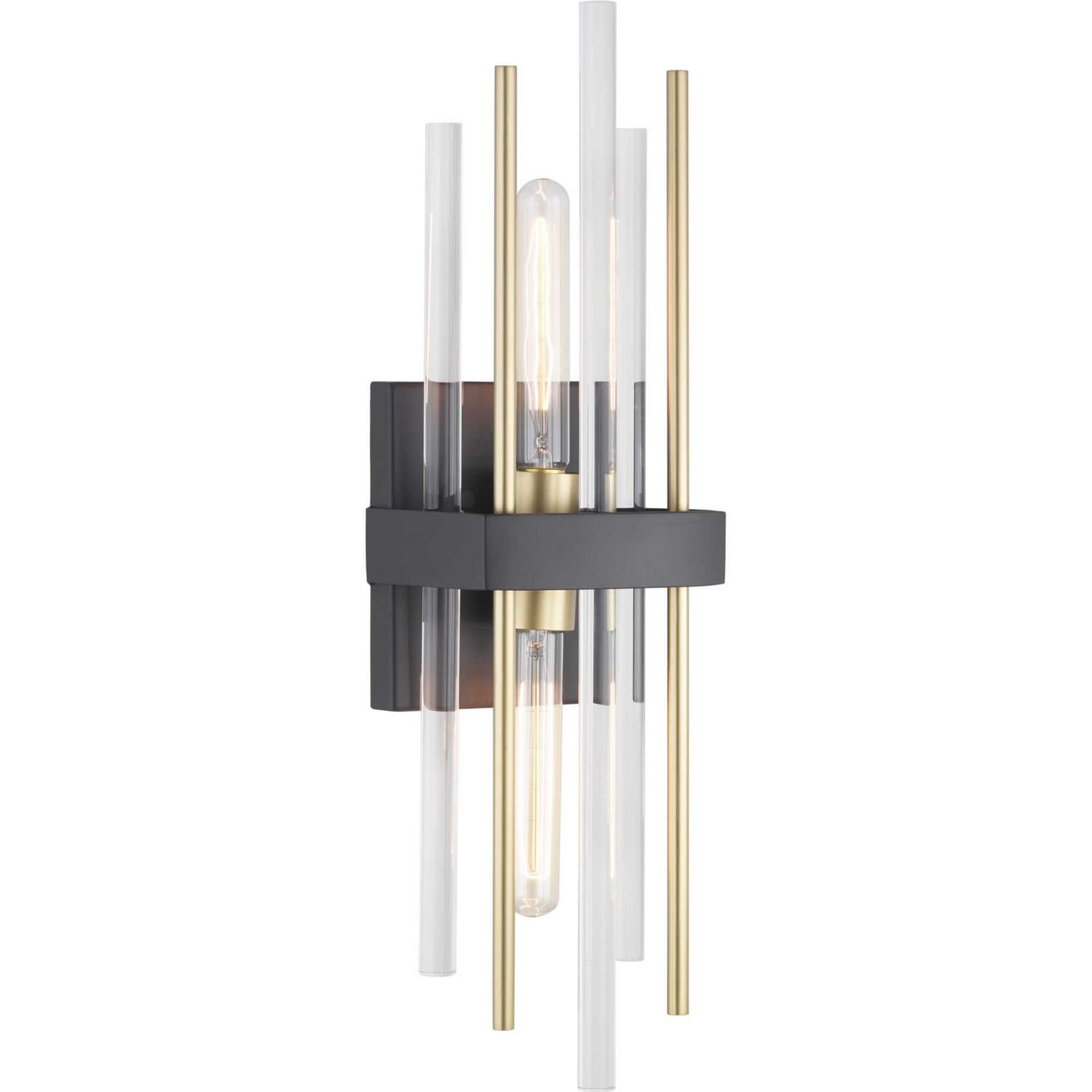 Black Two Light Wall Sconce from the Orrizo Collection