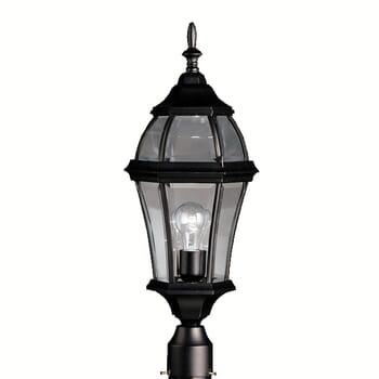 Kichler Lighting Townhouse 1-Light 24.25" Outdoor Post Lantern in Black Finish