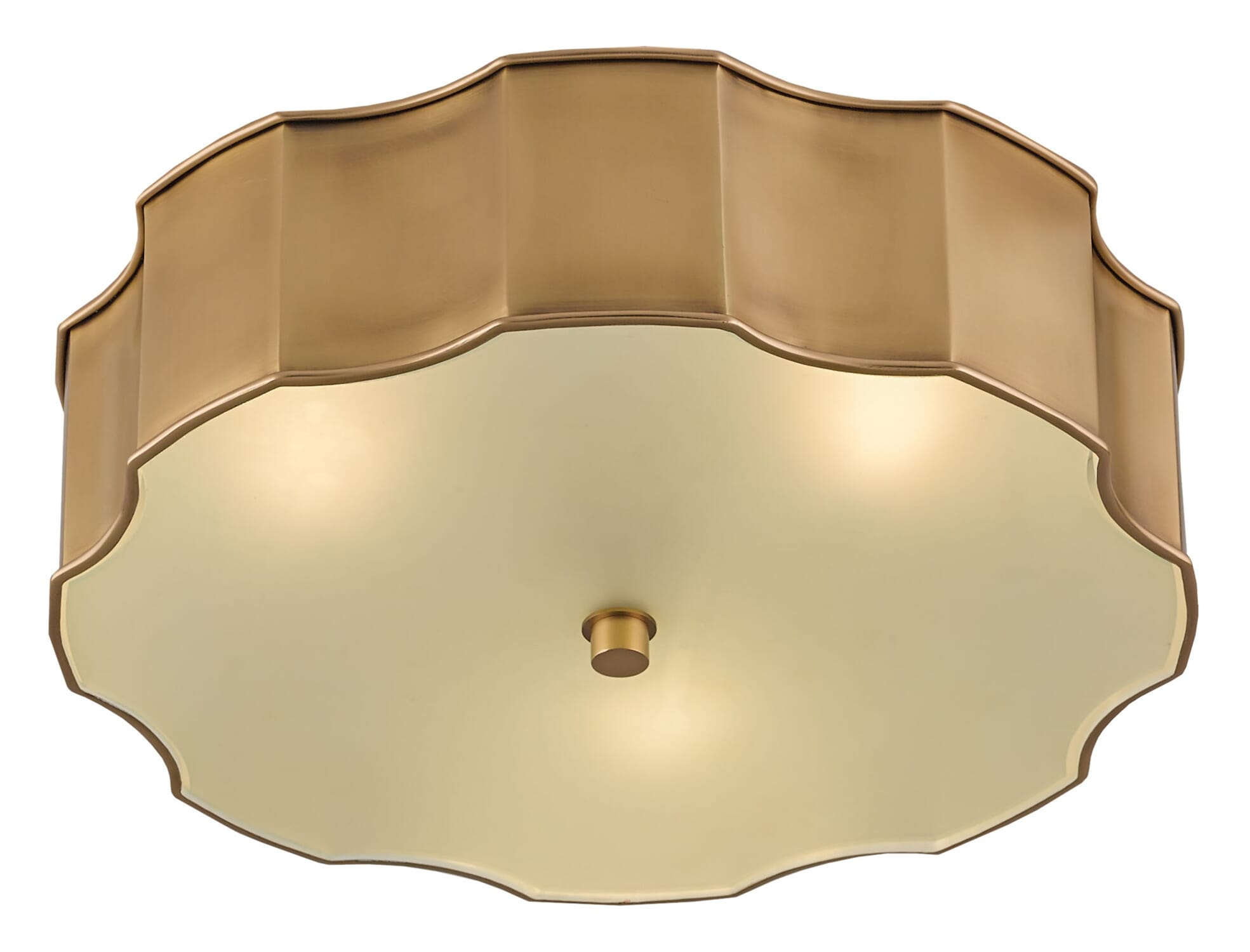 Currey & Company Wexford Ceiling Light in Antique Brass