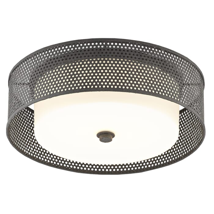 Currey & Company 2-Light Notte Ceiling Light in Mol Black Currey & Company 2-Light Notte Ceiling Light in Mol Black
